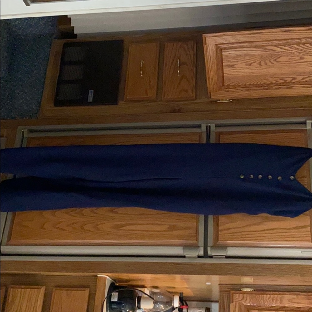 Dark blue pants suit